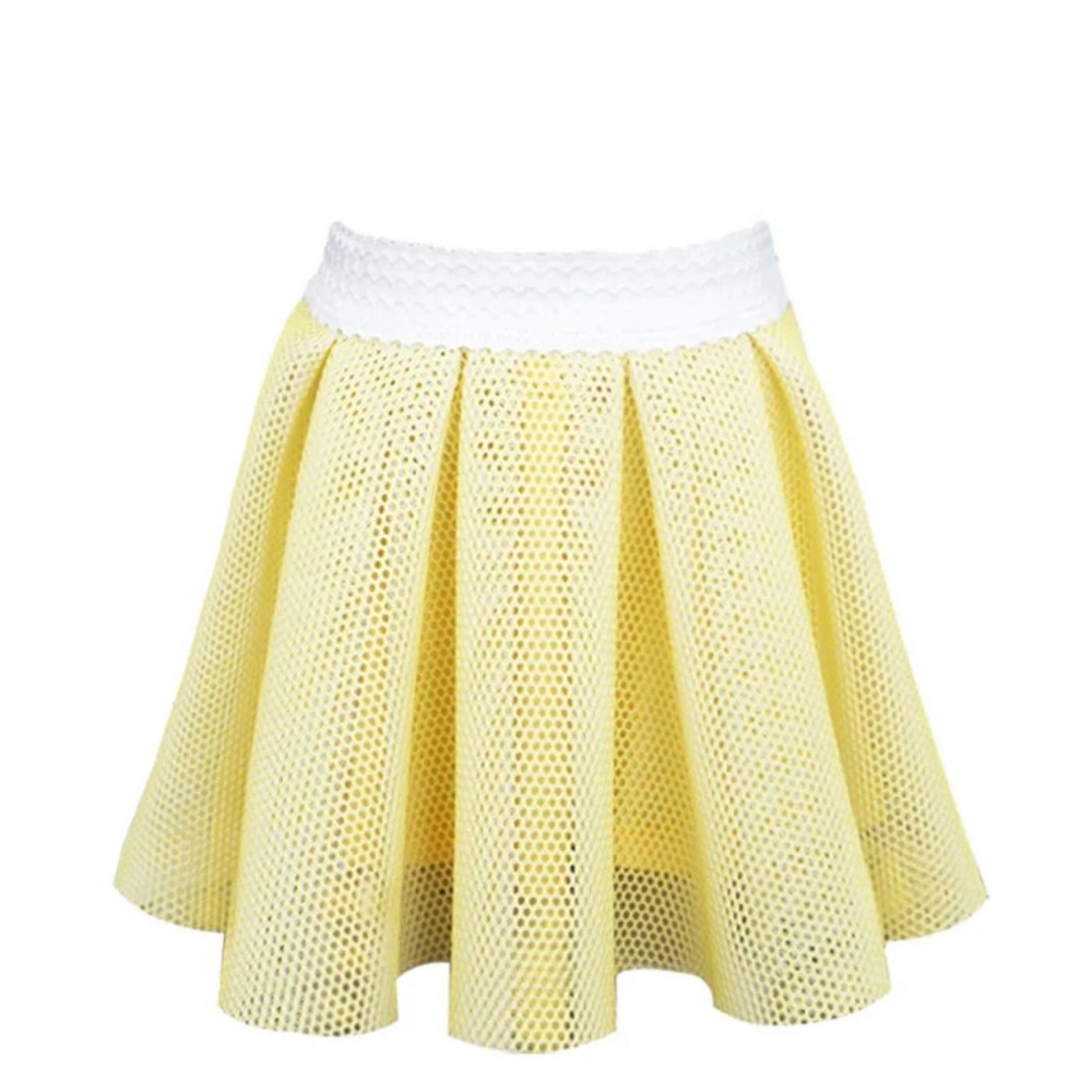 Hannah Banana Scuba Mesh Skater Skirt
